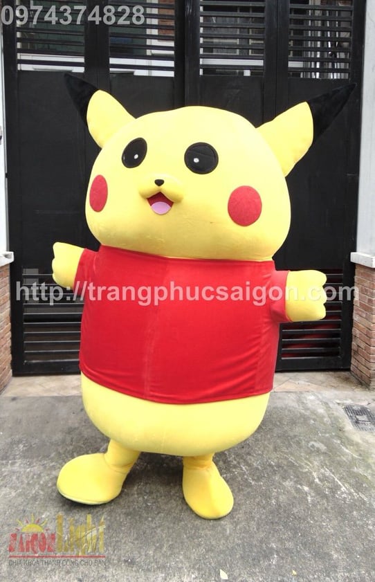 chi thuê mascot pikachu mô hình giá rẻ 