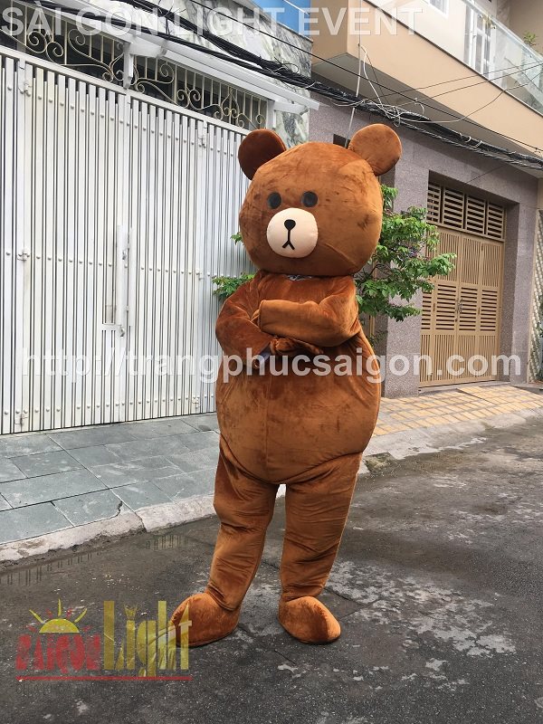 cho thuê mascot gấu brown giá rẻ