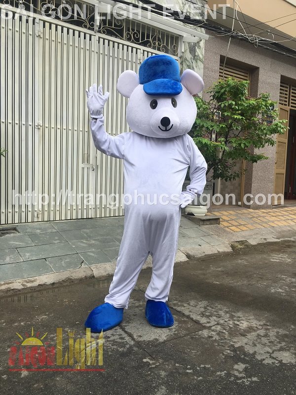 Cho thuê mascot gấu trắng